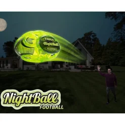 Nightball Glow in the Dark Light Up Matrix Football Blue/Green