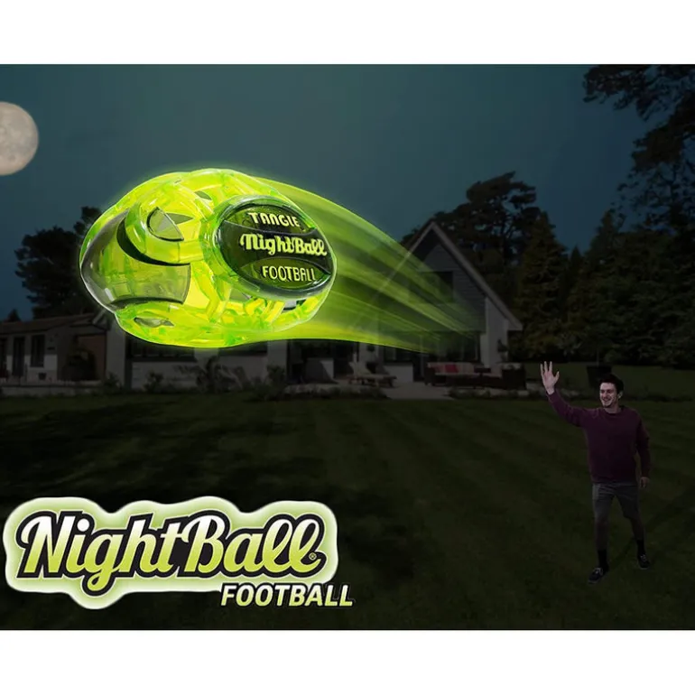 Nightball Glow in the Dark Light Up Matrix Football Blue/Green