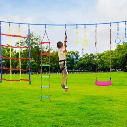 Ninja Warrior Obstacle Course with 8 accessories