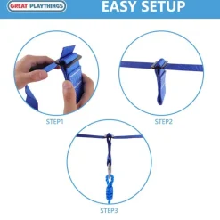 Ninja Warrior Obstacle Course with 8 accessories