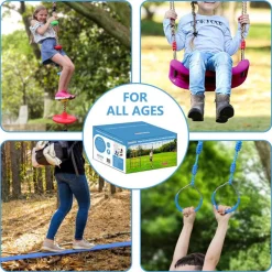 Ninja Warrior Obstacle Course with 8 accessories