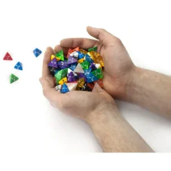 100+ Pack of Random D4 Polyhedral Dice in Multiple Colors