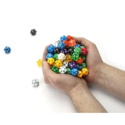 100+ Pack of Random D20 Polyhedral Dice in Multiple Color