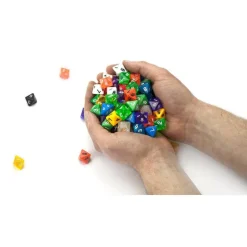100+ Pack of Random D8 Polyhedral Dice in Multiple Colors