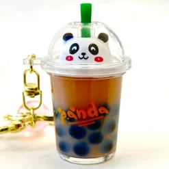 Panda Boba Tea Floaty Key Charm