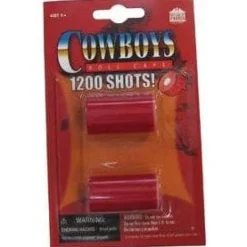 Paper Roll Caps 2 Plastic Cylinders 1200 Single Ammo Shots