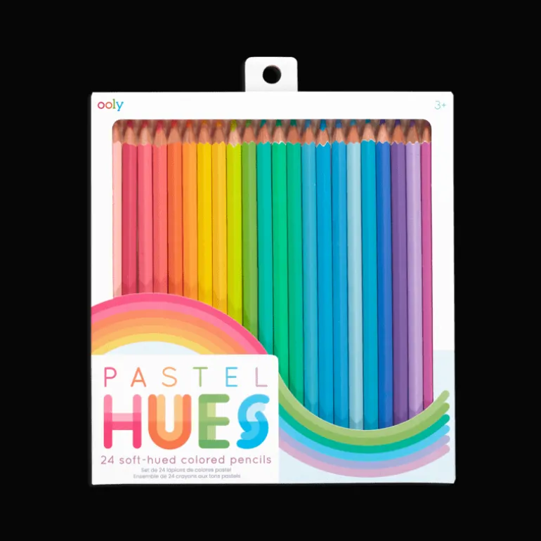 Pastel Hues Colored Pencils - Set of 24
