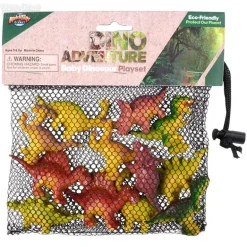12 Piece Baby Dinosaur Mesh Bag Play Set