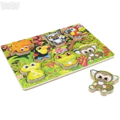 7 Piece Chunky Rainforest Wooden Puzzle