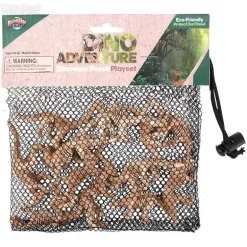 12 Piece Dino Fossil Mesh Bag Play Set