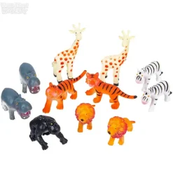 12 Piece Safari Kids Mesh Bag Play Set