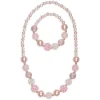 Pinky Pearl Necklace & Bracelet Set