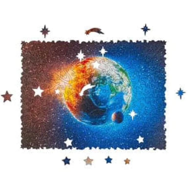 Planet Earth Wooden Jigsaw Puzzle