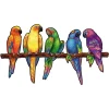 Playful Parrots Wooden Puzzle