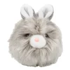 5" Plush Bunny Puff Grey