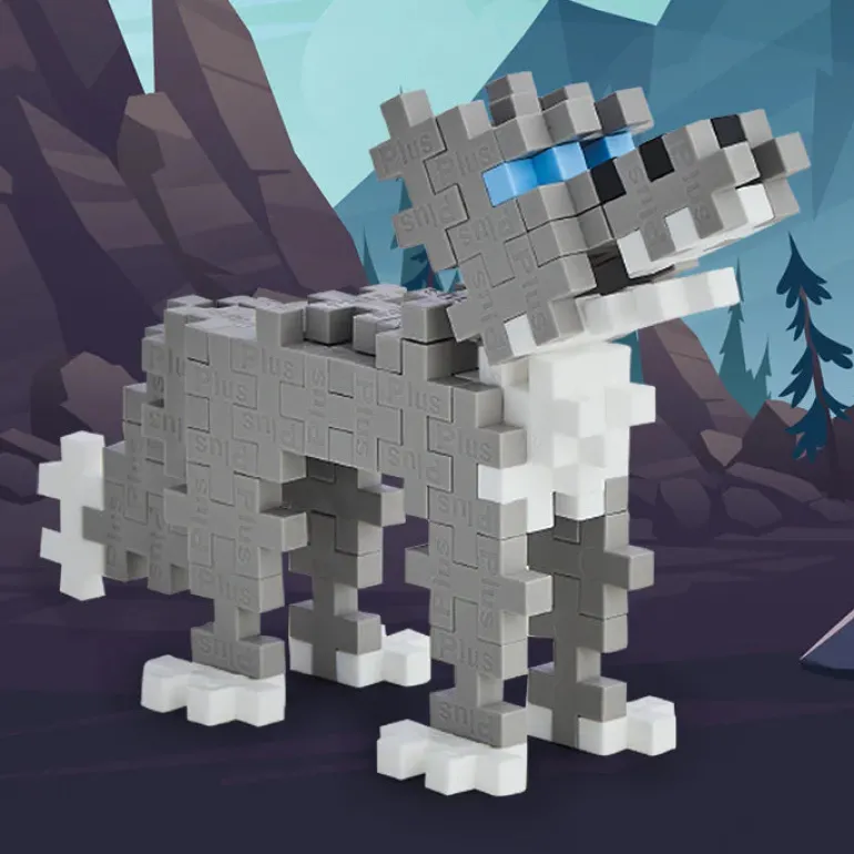 Plus-Plus Tube - Gray Wolf