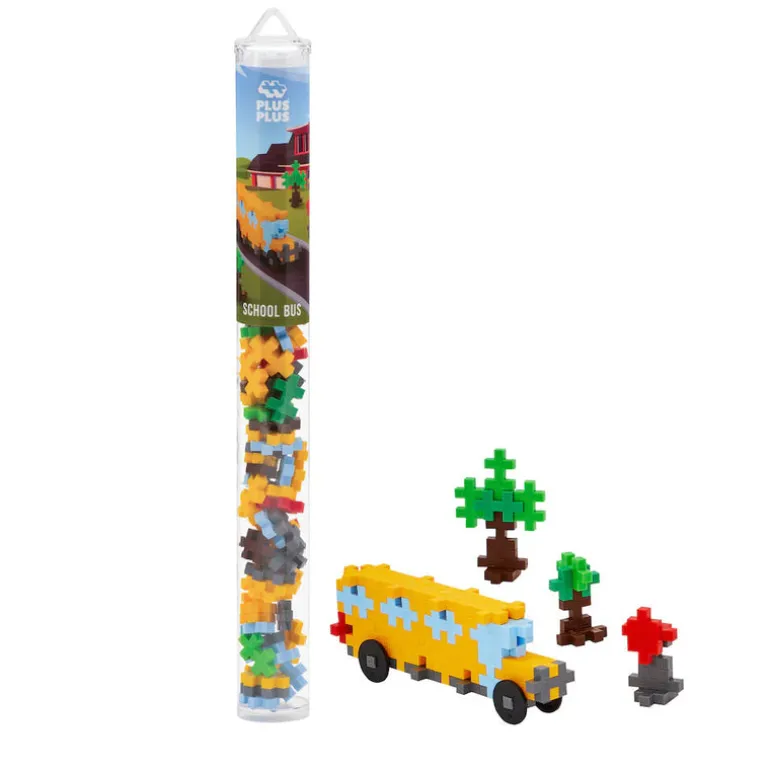 Plus-Plus Tube - School Bus