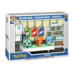 Pokemon - Bulbasaur, Charmander, & Squirtle Deluxe Funko Pop! Moment with Case