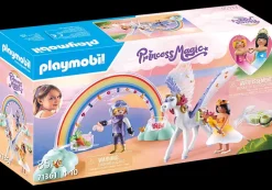 Princess Magic: Pegasus with Rainbow in the Clouds