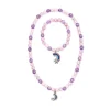 Purple Rainbow Necklace and Bracelet Set
