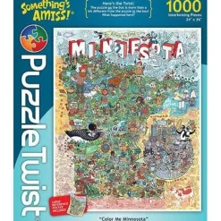Puzzle Twist - Color Me Minnesota - 1,000 Piece Puzzle