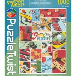 Puzzle Twist - Game Night - 1,000 Piece Puzzle