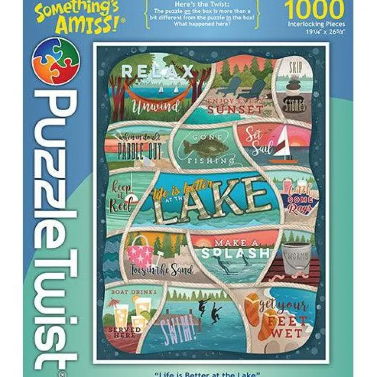 Puzzle Twist - Life Is Better At The Lake - 1,000 Piece Puzzle
