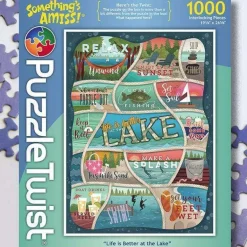 Puzzle Twist - Life Is Better At The Lake - 1,000 Piece Puzzle