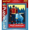 Puzzle Twist - Paul Bunyan & Babe The Blue Ox - 500 Piece Puzzle