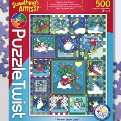 Puzzle Twist - Winter Snow Jam - 500 Piece Puzzle