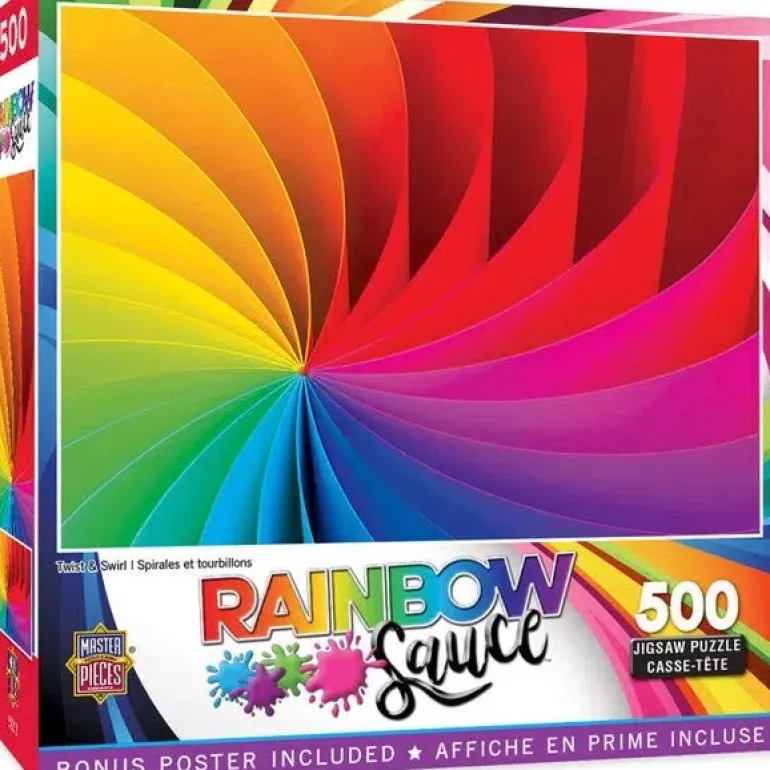 Rainbow Sauce - Twist and Swirl - 500 Piece Puzzle