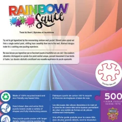 Rainbow Sauce - Twist and Swirl - 500 Piece Puzzle