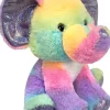 10.5" Rainbow Sherbet Sitting Elephant