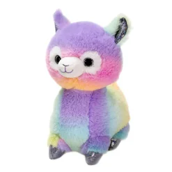 10.5" Rainbow Sherbet Standing Llama