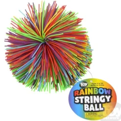 3.5" Rainbow Stringy Ball