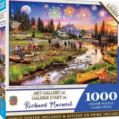 Richard Macneil Art Gallery - Fireworks on the Mountain - 1000 Piece Puzzle