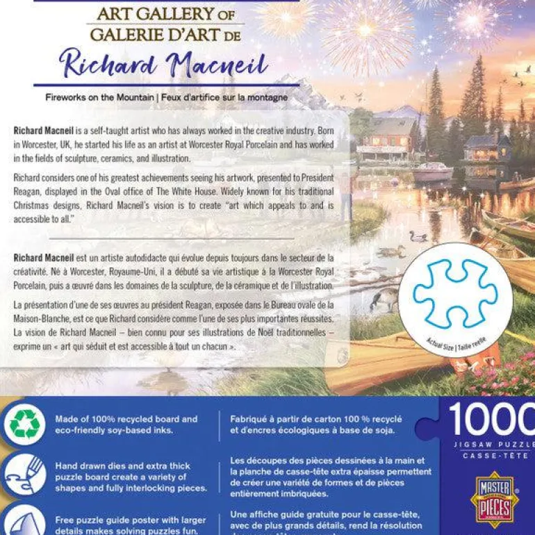 Richard Macneil Art Gallery - Fireworks on the Mountain - 1000 Piece Puzzle