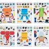 Robot Character Sticker Set - 12 Pieces