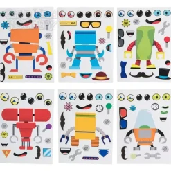 Robot Character Sticker Set - 12 Pieces