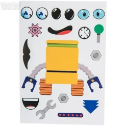 Robot Character Sticker Set - 12 Pieces
