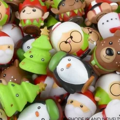 2" Rubber Christmas Character Collection - Assorted Styles Single