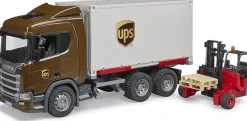 SCANIA Super 560R UPS Logistics Truck with Forklift
