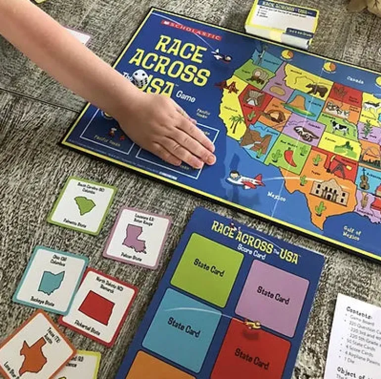 Scholastic Race Across the USA Game