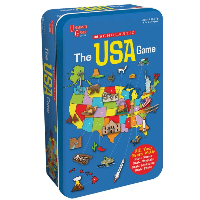 Scholastic USA Game Tin