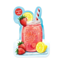 Scratch & Sniff Birthday Card - Strawberry Lemonade