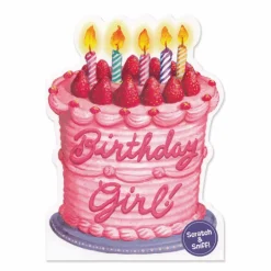 Scratch & Sniff Birthday Card - Strawberry Birthday Cake
