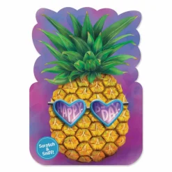 Scratch & Sniff Birthday Card - Pineapple