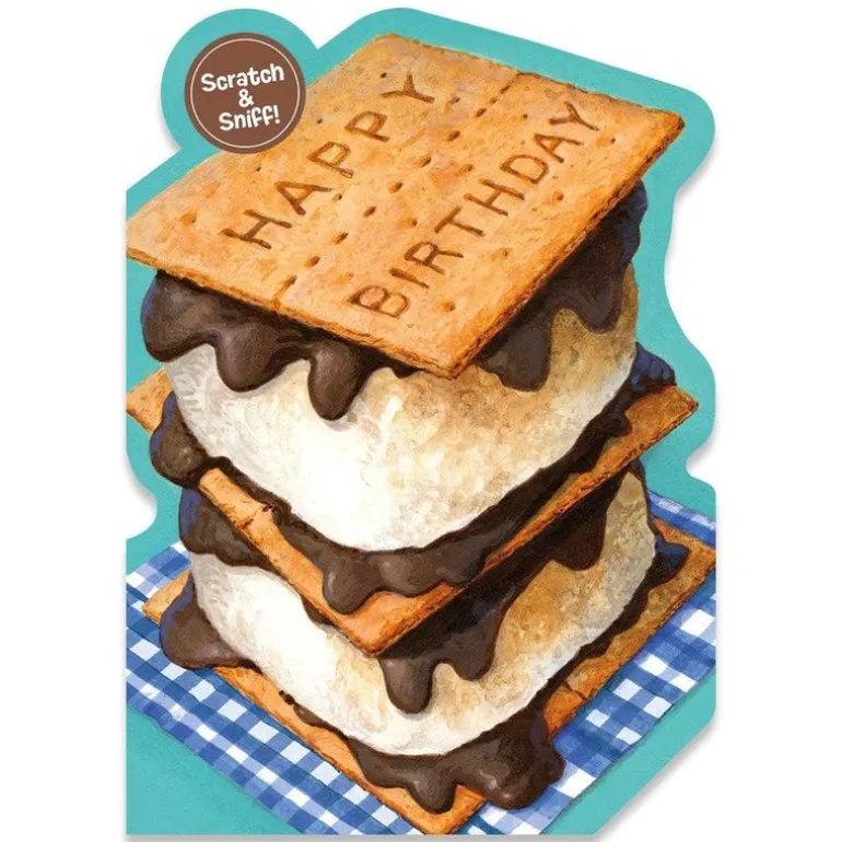 Scratch & Sniff Birthday Card - Smore's