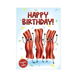 Scratch & Sniff Birthday Card - Bacon