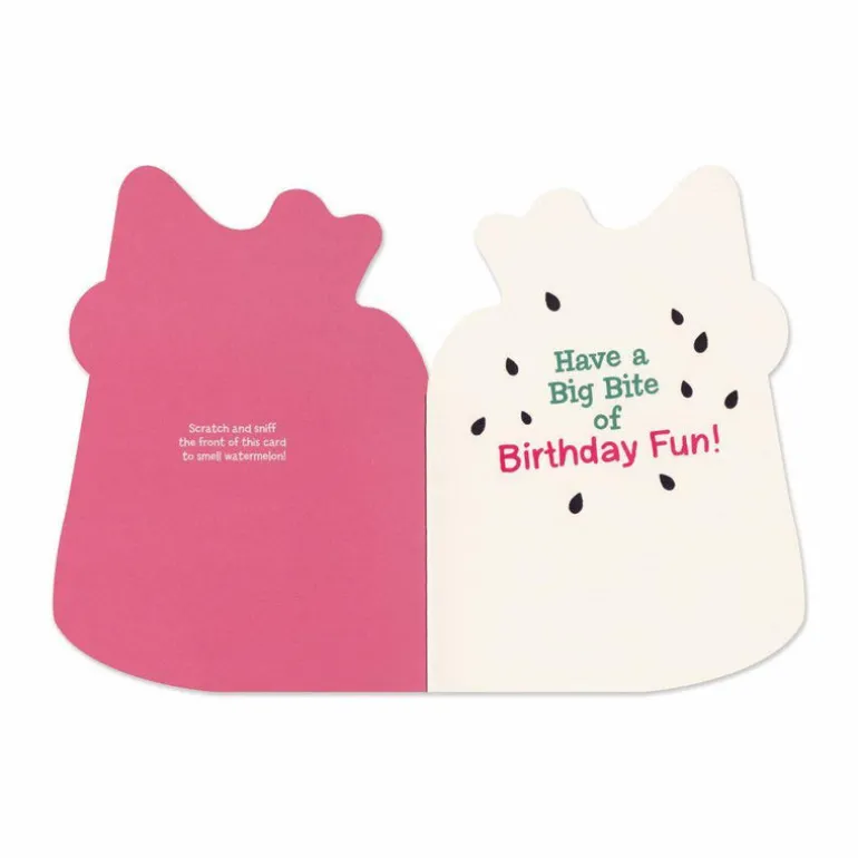Scratch & Sniff Birthday Card - Watermelon